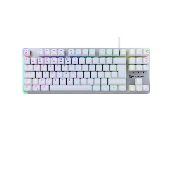 Teclado Gaming Newskill Gungnyr TKL Pro Ivory LED RGB Qwerty Español 4