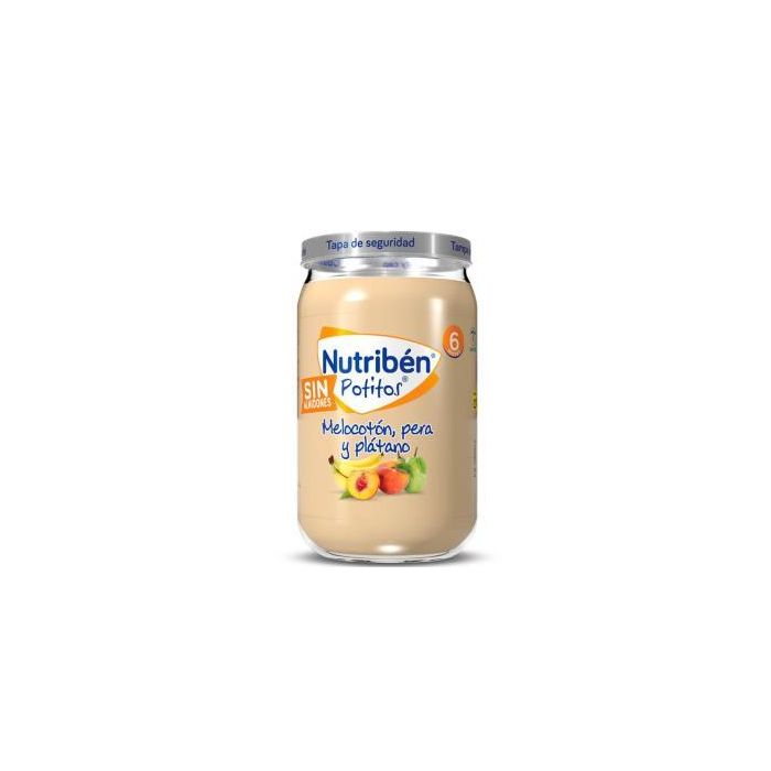 Nutriben Potito Melocotón Pera Plátano 235g +6 Meses