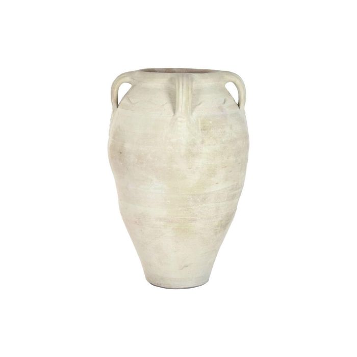 DKD Home Decor Ánfora Mediterránea Colección Jerba de Terracota Artesanal y Hecha a Mano, 4 Asas, Boca 30 cm, 57x57x93 cm 1