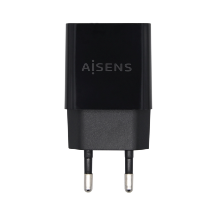 Aisens Cargador USB 10W Alta Eficiencia 5V 2A Negro para Móviles, Tablets y Más