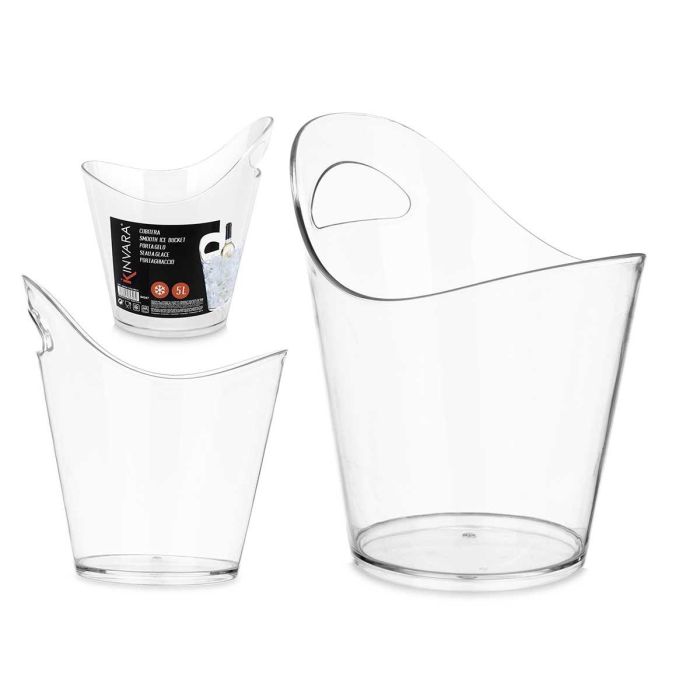 Cubitera para Botellas Kinvara 5L, Transparente, 20.5x29x27 cm (6 Unidades) Cubitera para Botellas Kinvara 5L, Transparente, 20.5x29x27 cm (6 Unidades)