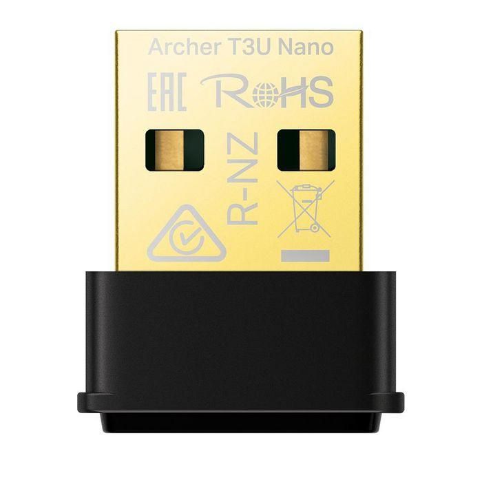 TP-Link Archer T3U Nano Adaptador WiFi USB AC1300 Doble Banda MU-MIMO, Seguridad WPA3, Velocidad 1300 Mbps para PC/Portátil TP-Link Archer T3U Nano Adaptador WiFi USB AC1300 Doble Banda MU-MIMO, Seguridad WPA3, Velocidad 1300 Mbps para PC/Portátil