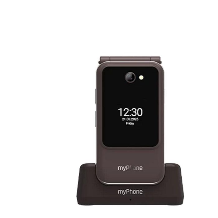 Myphone Harmony Teléfono Móvil para Mayores, Dual Screen 2.8"+1.44", 4G LTE, Teclas Grandes, SOS y Base de Carga 1