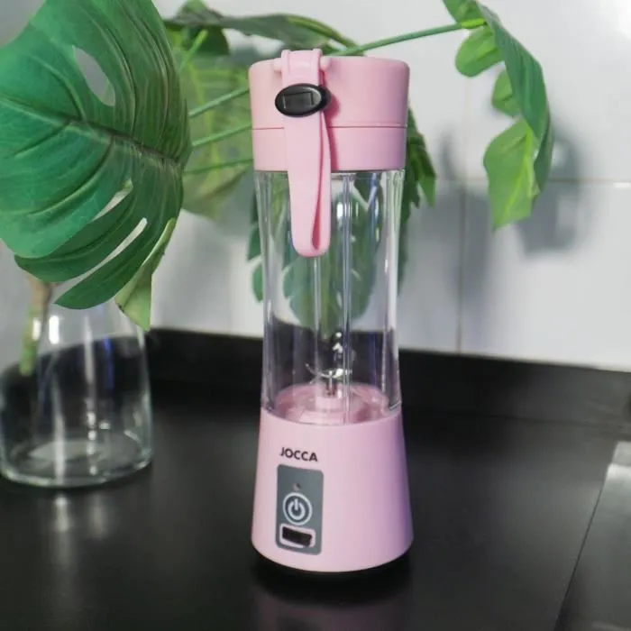 Jocca SWEET Licuadora Portátil Rosa 380 ml 2000 mAh Con Cable USB 2