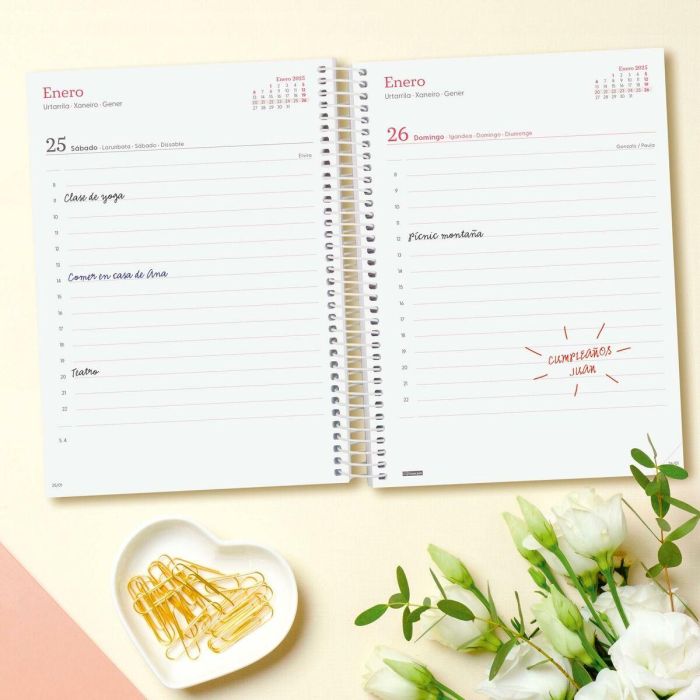 Agenda Finocam DESIGN COLLECTION A5 15,5 x 21,2 cm 2025 Floral 4