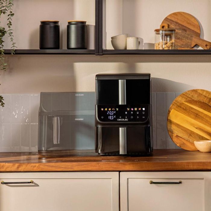 Cecotec Freidora de Aire 10L 2000W Negro Cecofry DuoLevel 10000 DuoSize Window Touch 10 prog 4 Cecotec Freidora de Aire 10L 2000W Negro Cecofry DuoLevel 10000 DuoSize Window Touch 10 prog 4