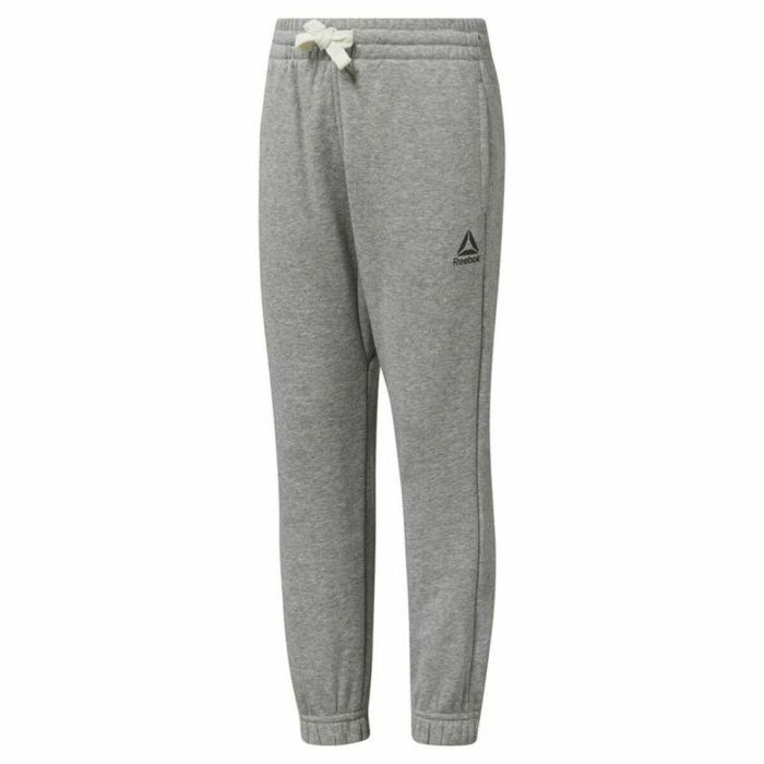 Pantalón Deportivo Infantil Reebok Essentials French Gris 0 Pantalón Deportivo Infantil Reebok Essentials French Gris 0
