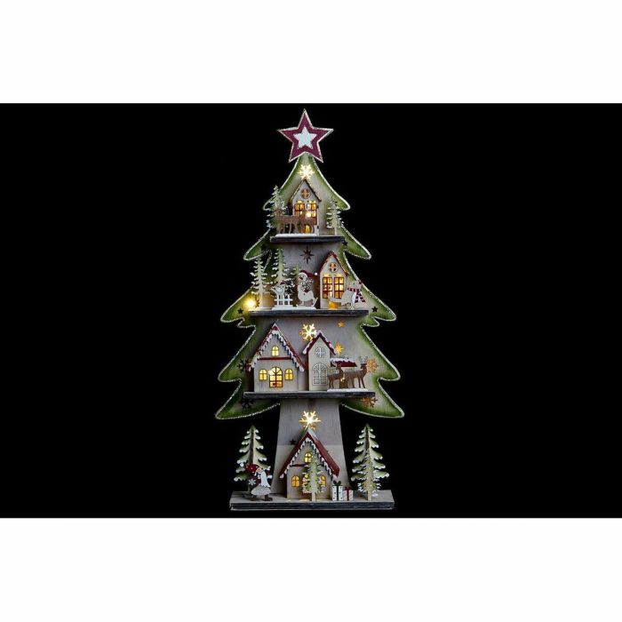 Arbol Navidad Fantasia DKD Home Decor Rojo Verde 9 x 47 x 23 cm (2 Unidades) 1 Arbol Navidad Fantasia DKD Home Decor Rojo Verde 9 x 47 x 23 cm (2 Unidades) 1