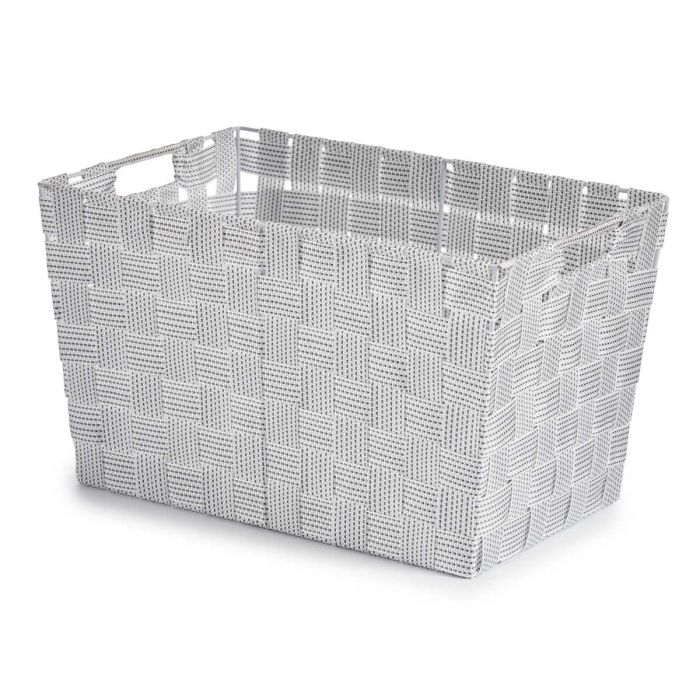 Cesta de Tela Kipit Grande Blanco 35x20x25 cm - Poliéster, 10 litros (12 Unidades) 2 Cesta de Tela Kipit Grande Blanco 35x20x25 cm - Poliéster, 10 litros (12 Unidades) 2