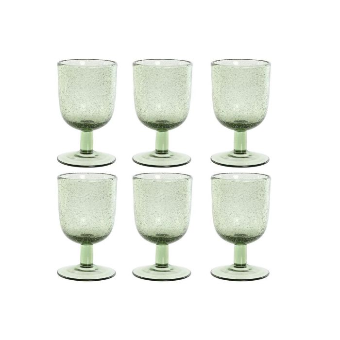 Copa Basicos DKD Home Decor Verde 8 x 14 x 8 cm Set de 6