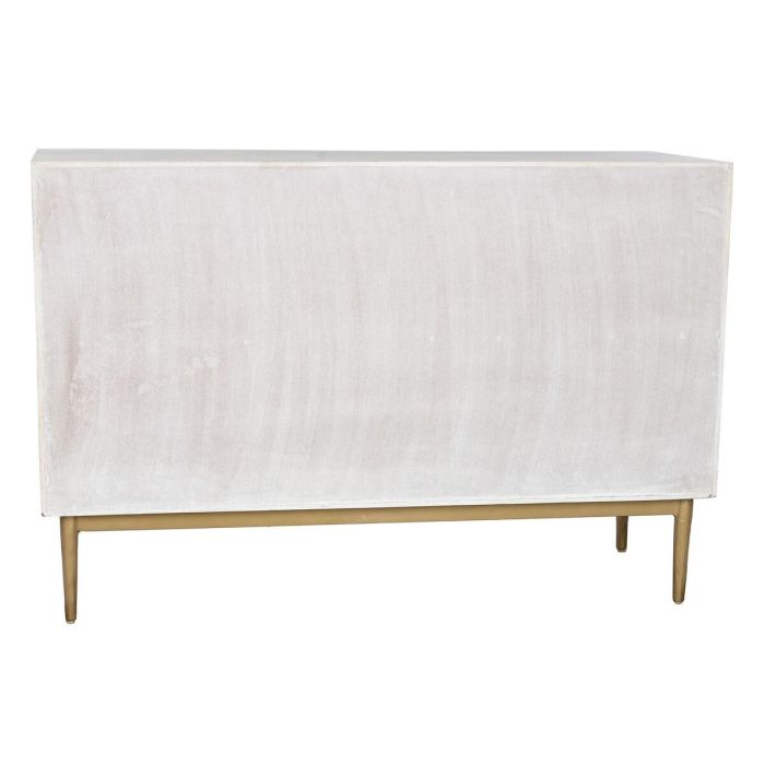 Aparador Indio DKD Home Decor Blanco Dorado 45 x 80 x 120 cm 9