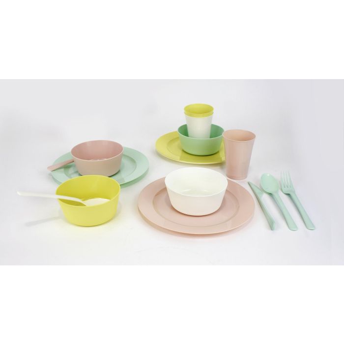 Set de 4 vasos PP Pastel de la marca Dem (24 Cajas) 3 Set de 4 vasos PP Pastel de la marca Dem (24 Cajas) 3