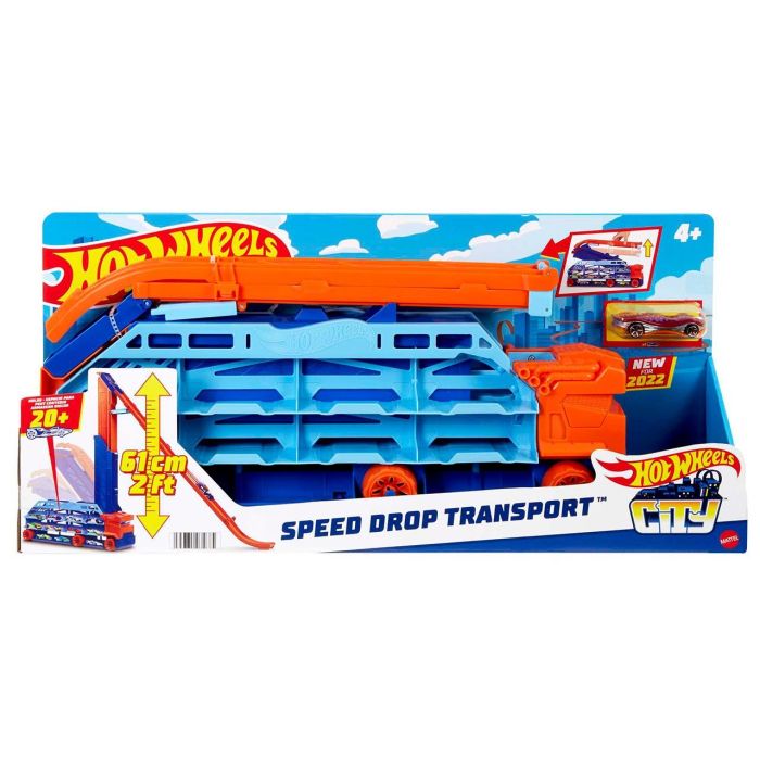 Camión Pista Transporta Coche Hot Wheels Hdy92 Mattel 4