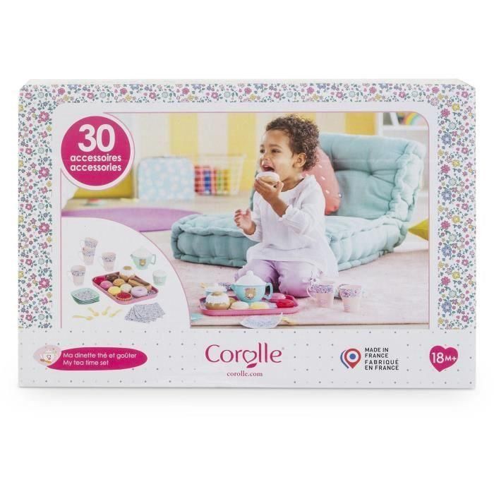 Corolle My Tea and Snack Dinette - Juego de Té y Merienda para Muñecas - 30 Accesorios Coloridos - Edad +18 Meses 0 Corolle My Tea and Snack Dinette - Juego de Té y Merienda para Muñecas - 30 Accesorios Coloridos - Edad +18 Meses 0