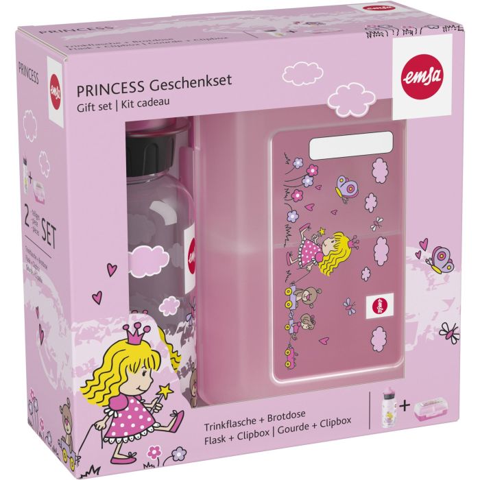 Emsa 518137 Tritan-Trinkflasche mit Brotdose Princess 0 Emsa 518137 Tritan-Trinkflasche mit Brotdose Princess 0
