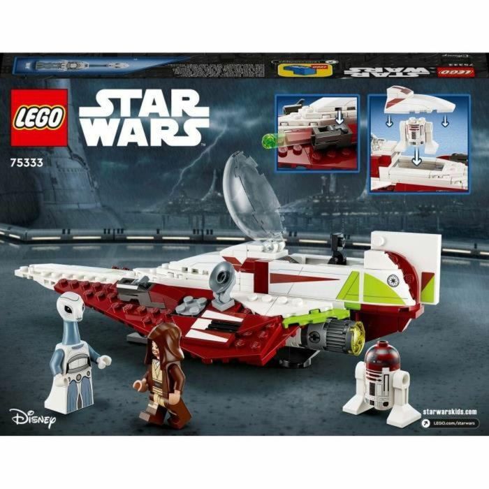 LEGO 75333 Star Wars Jedi Starfighter de Obi-Wan Kenobi - Set de Construcción para Jugar y Coleccionar - El Ataque de los Clones 4 LEGO 75333 Star Wars Jedi Starfighter de Obi-Wan Kenobi - Set de Construcción para Jugar y Coleccionar - El Ataque de los Clones 4