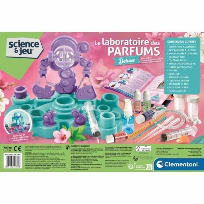 Clementoni Mi laboratorio de cosmética Deluxe Crea tu propio perfume, crema y más A partir de 8 años 1