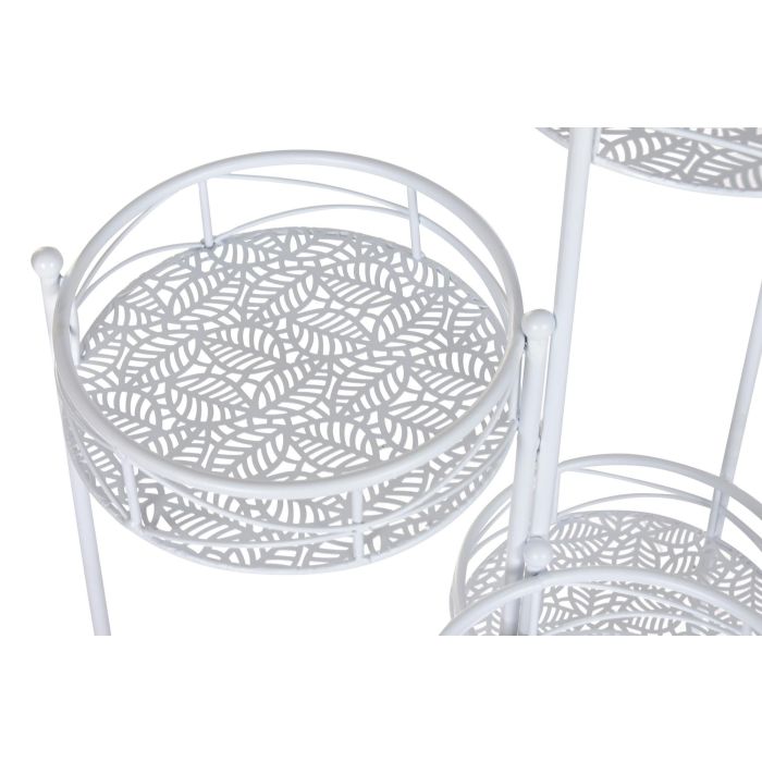 Macetero Terraza Y Jardin DKD Home Decor Blanco 23 x 95 x 23 cm 2