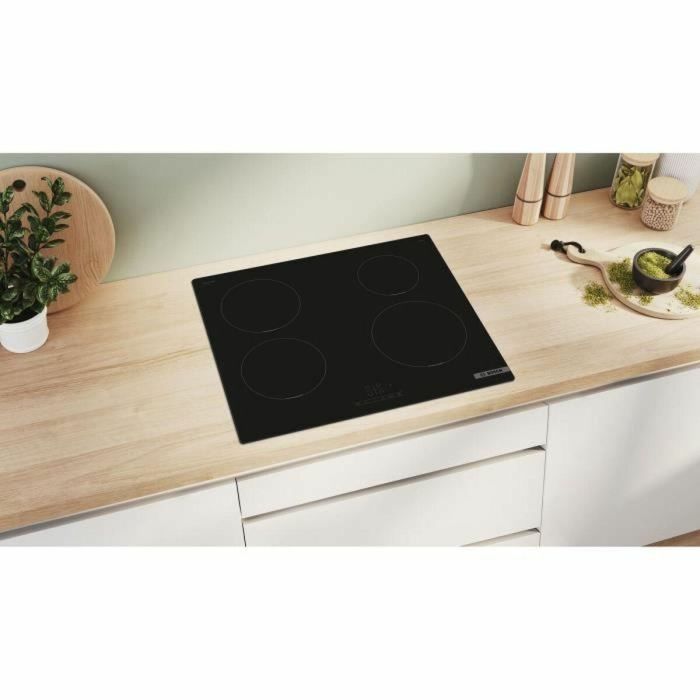 Placa de inducción BOSCH SER4 4 fuegos 4600 W 59,2 x 52,2 cm PUE611BB5H Negro 4