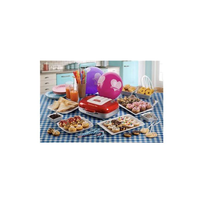 Ariete 1972/00 Sandwichera 3 en 1 Donuts y Cupcakes Party Time Roja 7