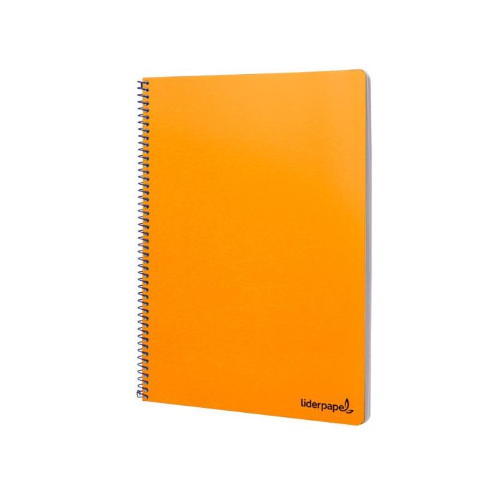 Cuaderno Espiral Liderpapel Folio Smart Tapa Blanda 80H 60 gr Cuadro 4 mm Con Margen Color Naranja 10 unidades 5