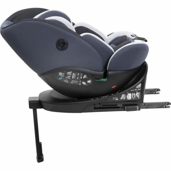 Chicco CHI8058664181124 Silla de coche Everone Grupo 0/1/2/3 I-Size Giratoria Reclinable Reductora Plateada 4