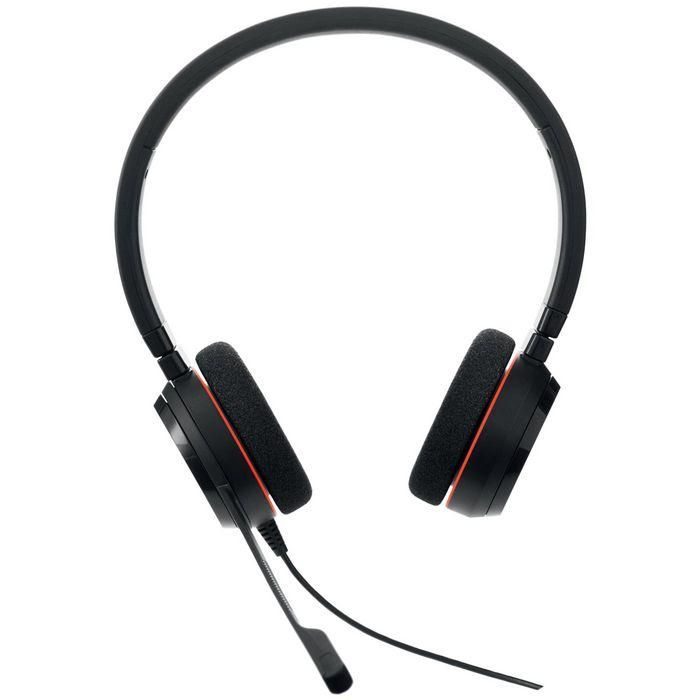 Jabra EVOLVE 20 UC Stereo Auriculares profesionales con cable, micrófono cancelador de ruido, para softphone VoIP, USB 2 Jabra EVOLVE 20 UC Stereo Auriculares profesionales con cable, micrófono cancelador de ruido, para softphone VoIP, USB 2