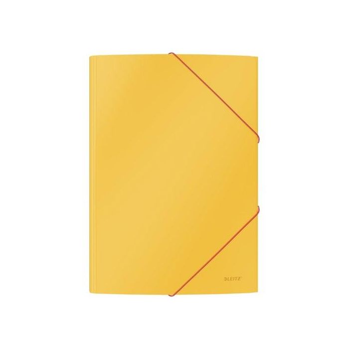 Leitz 30020019 Dossier 3 Solapas Cosy Soft Touch, Amarillo, Mate, 241 mm x 310 mm