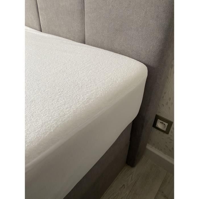 Protector de colchón impermeable - 90x190 cm - Algodón/poliéster - Bugas de cama 2 Protector de colchón impermeable - 90x190 cm - Algodón/poliéster - Bugas de cama 2