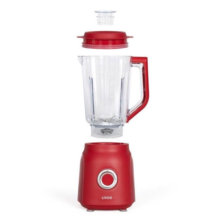 Livoo DOP242R Licuadora de 1,5 L Rojo chili 1 Livoo DOP242R Licuadora de 1,5 L Rojo chili 1