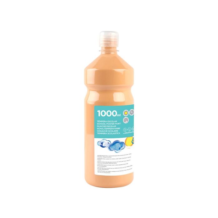 Tempera Liquida Liderpapel Escolar 1000 mL Carne 2