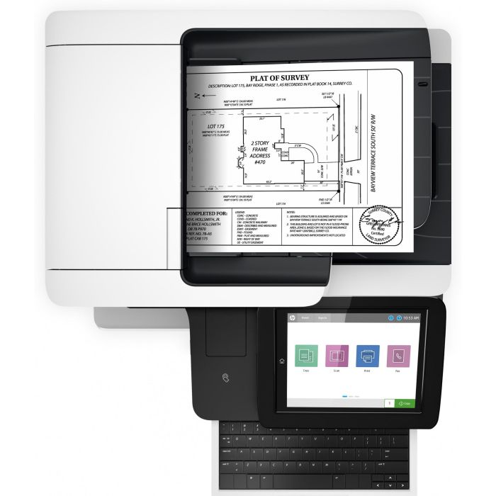 L HP LaserJet Enterprise Flow MFP M528z Laser-Multifunktionsdrucker 4in1 A4 LAN Wi-Fi NFC USB 4