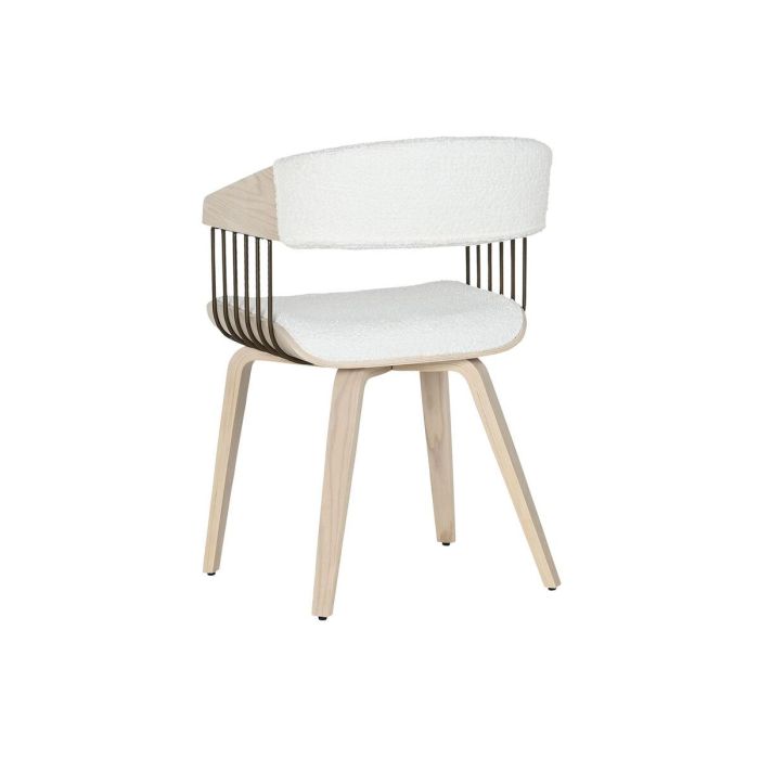 Silla Scandi DKD Home Decor Blanco 55 x 76.5 x 51 cm 4