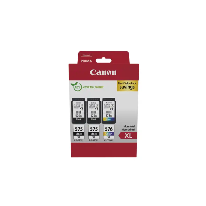 Canon Pixma Multipack 2 x PG575XL/1 x CL576XL Tinta Original Ink-jet 1 Canon Pixma Multipack 2 x PG575XL/1 x CL576XL Tinta Original Ink-jet 1