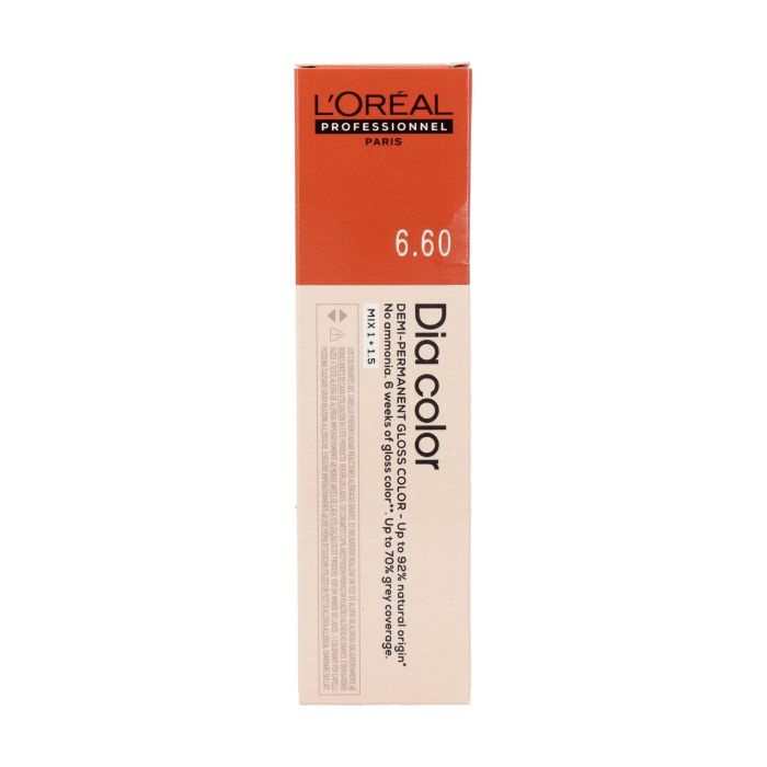 L'Oréal Dia Color 6.60 - Tinte demi-permanente sin amoniaco 60 ml L'Oréal Dia Color 6.60 - Tinte demi-permanente sin amoniaco 60 ml