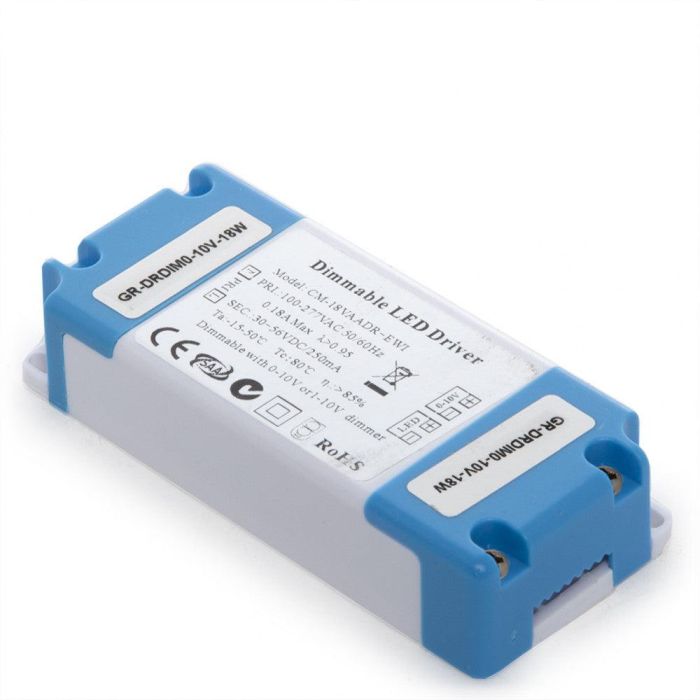 Driver CM-18VAaDR Pot.18W V Out 12-48VDC 300 mA Clase II 0-10V [GR-DRDIM0-10V-18W] 1