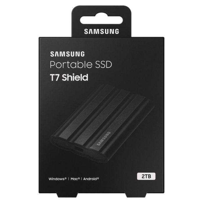 Samsung Disco Externo SSD Portable T7 Shield 2TB USB 3.2 Negro 7