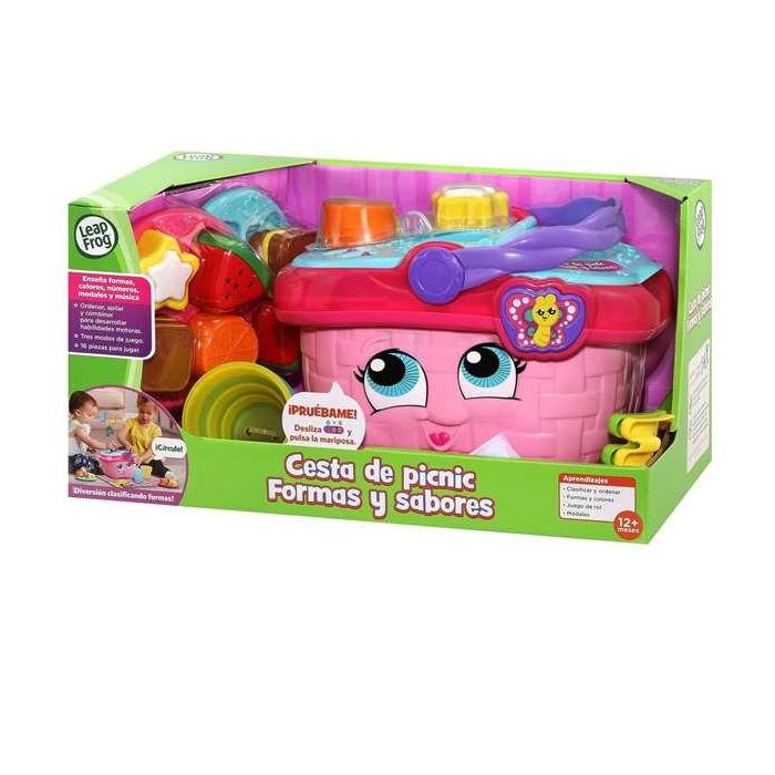 Leap Frog Cesta De Picnic 80-603622 Juguete Educativo Interactiva para Aprender Formas y Colores con 15 Accesorios para Bebés +12 Meses 0 Leap Frog Cesta De Picnic 80-603622 Juguete Educativo Interactiva para Aprender Formas y Colores con 15 Accesorios para Bebés +12 Meses 0