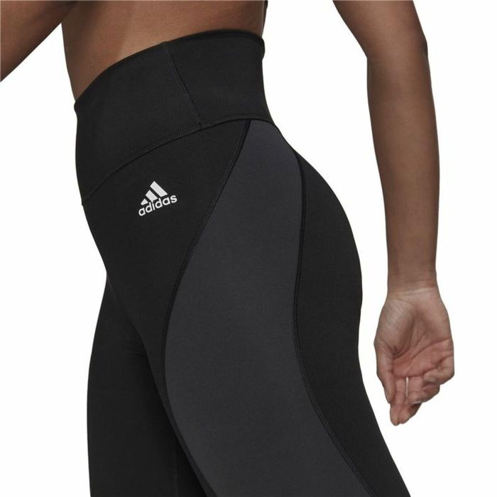 Mallas Deportivas de Mujer Adidas 7/8 Essentials Hiit Colorblock Negro 2