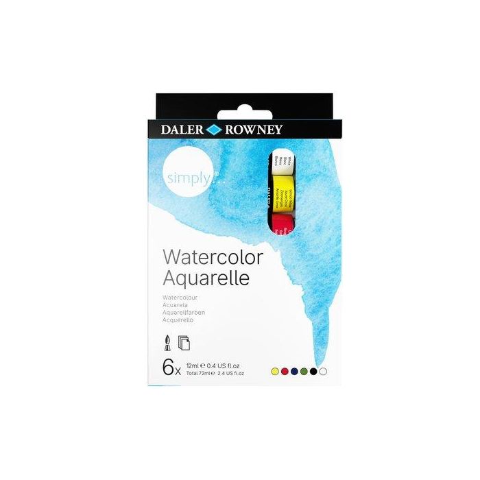 Acuarelas Daler Rowney Simply 12Ml Estuche De 6