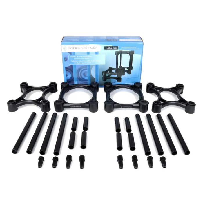 IsoAcoust Iso-155 Soporte para Altavoces, Paquete de 2 Unidades, Ancho 21cm, Alto 10cm, Largo 33cm 2