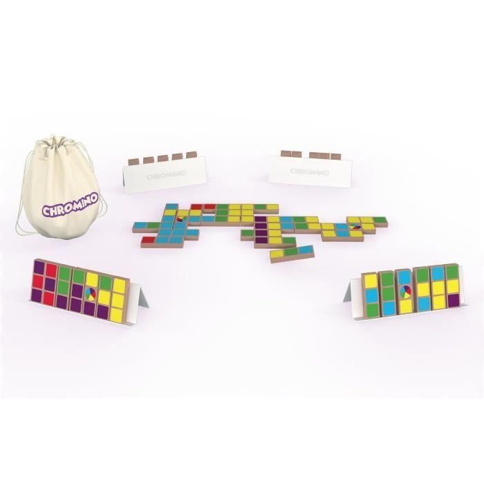 Chromino|Asmodee - Juego de dominó de colores 1 Chromino|Asmodee - Juego de dominó de colores 1