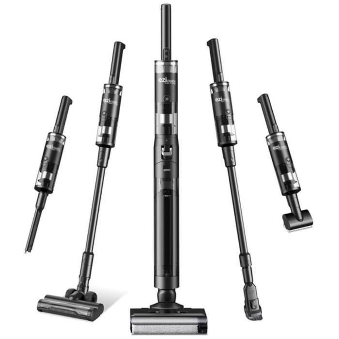 Eziclean EZI1717081890313 Aspiradora inalámbrica Cyclowash P12 Combo húmedo y seco 200W, 25 min, 13.5 kPa, Negra 0 Eziclean EZI1717081890313 Aspiradora inalámbrica Cyclowash P12 Combo húmedo y seco 200W, 25 min, 13.5 kPa, Negra 0