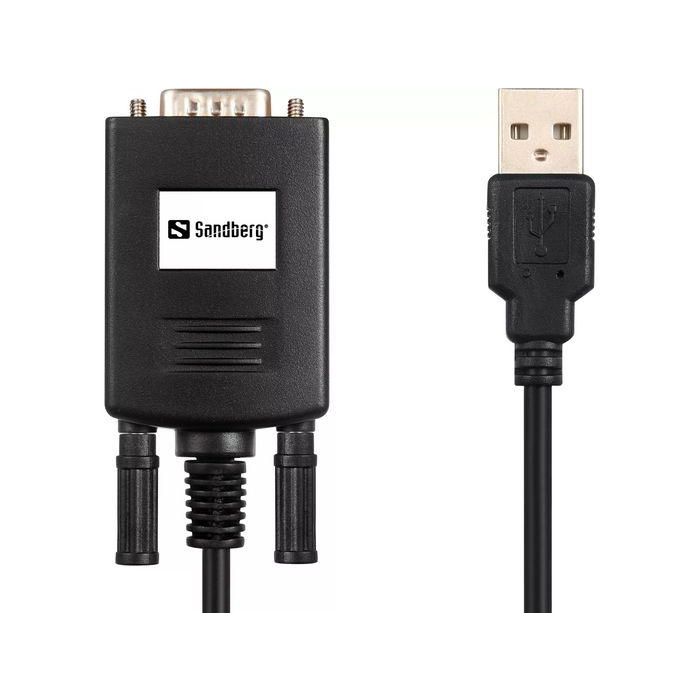 Sandberg PL-2303TA Adaptador USB a Serie para Conectar Dispositivos RS-232 Antiguos a Ordenadores con Puerto USB Sandberg PL-2303TA Adaptador USB a Serie para Conectar Dispositivos RS-232 Antiguos a Ordenadores con Puerto USB