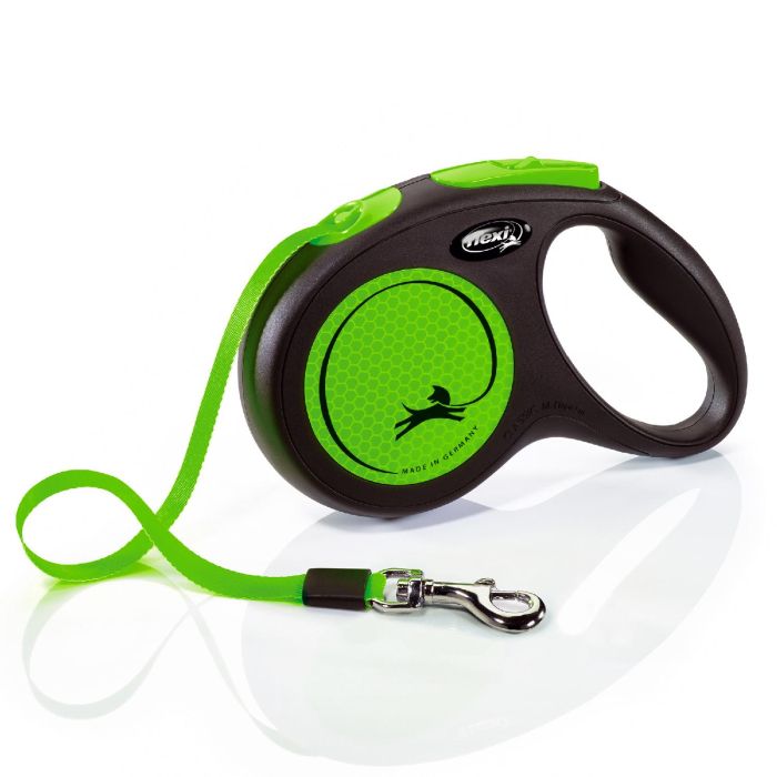 Correa Flexi New Neon M Cinta 5M Verde Neón 2 Correa Flexi New Neon M Cinta 5M Verde Neón 2