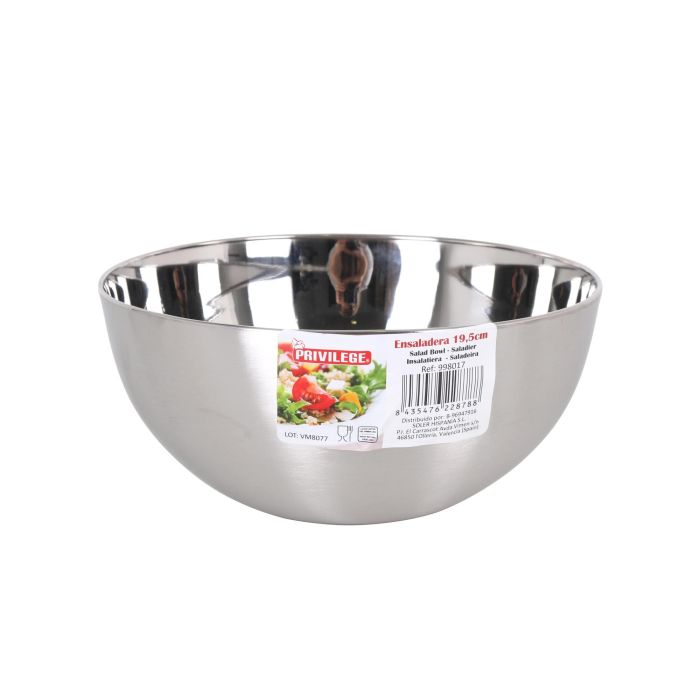 Ensaladera Aperitiva de Acero Inoxidable 19.5 cm Quttin (12 Unidades) 3 Ensaladera Aperitiva de Acero Inoxidable 19.5 cm Quttin (12 Unidades) 3