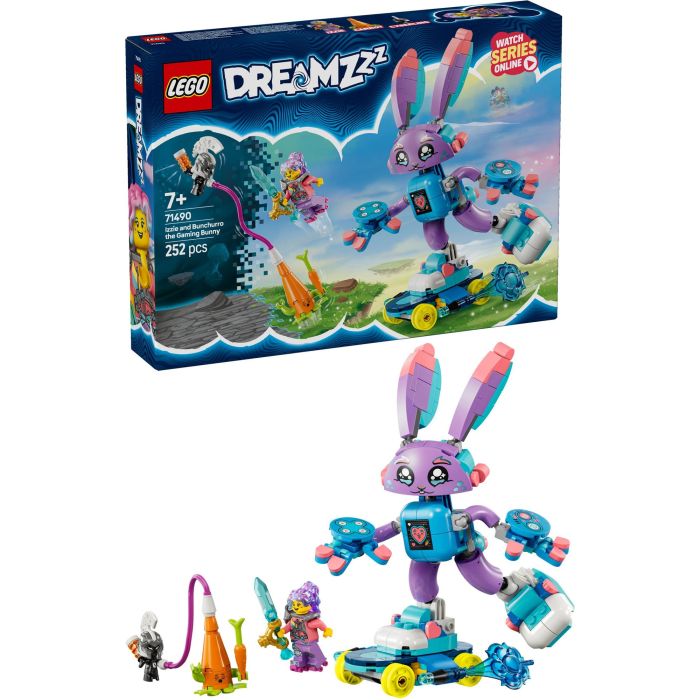 LEGO 71490 DREAMZzz Izzie y Bunchurro El Conejo Jugón Set de Construcción Articulado Transformable con Minifigura Izzie +7 Años 2 LEGO 71490 DREAMZzz Izzie y Bunchurro El Conejo Jugón Set de Construcción Articulado Transformable con Minifigura Izzie +7 Años 2