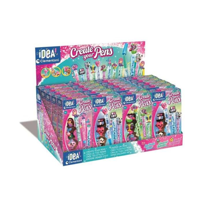 Clementoni CLE8005125181315 Crea tus Bolígrafos Sirenas Mágicas Kit Manualidades 1