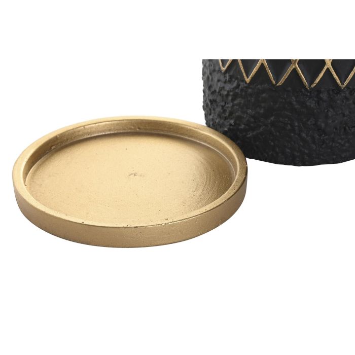 DKD Home Decor Set de 2 (4 Unidades) Maceta Blanco Negro Cemento 20 x 18 x 20 cm 3