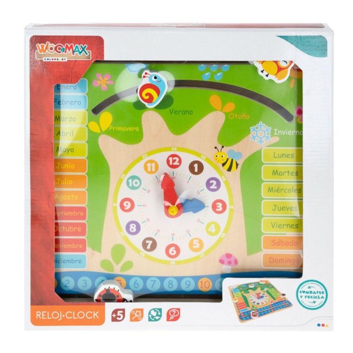 Juego Educativo Colorbaby Calendario 30 x 30 x 3 cm (6 Unidades) 1 Juego Educativo Colorbaby Calendario 30 x 30 x 3 cm (6 Unidades) 1